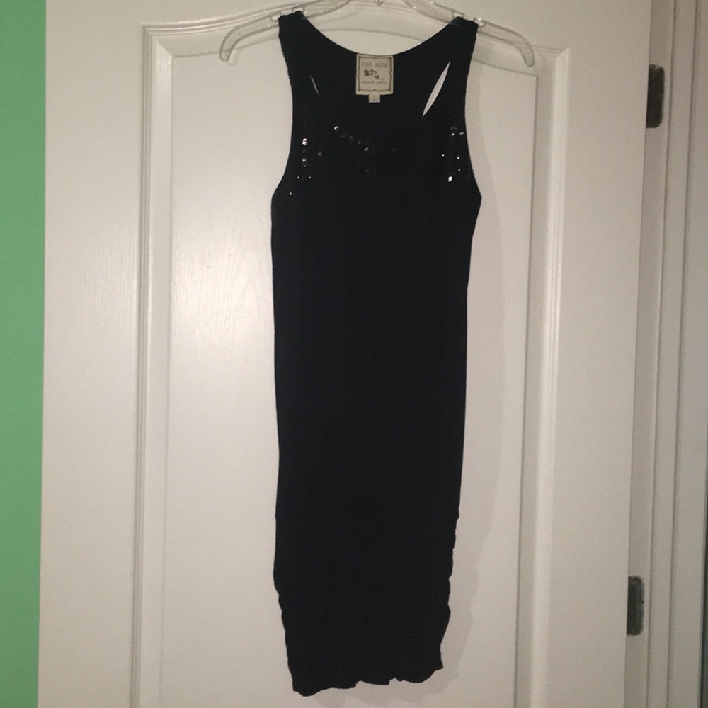 Black Sequined Dress Racerback